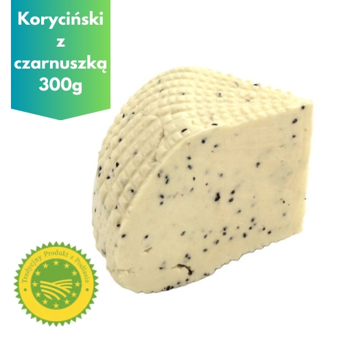 Ser koryciński swojski z czarnuszką 300g